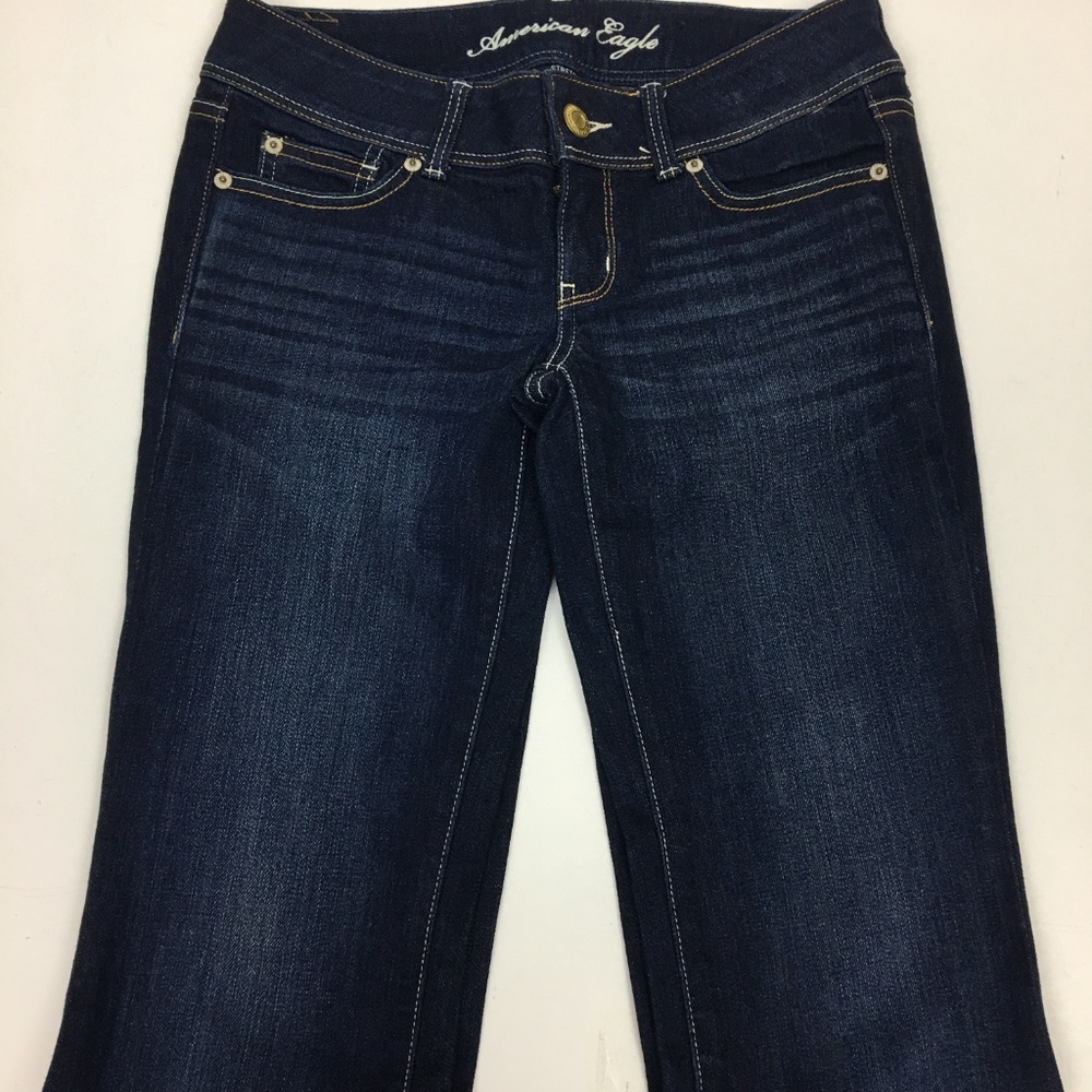 American Eagle  Dark Wash Stretch Slim Boot Size 2 - Picture 6 of 8